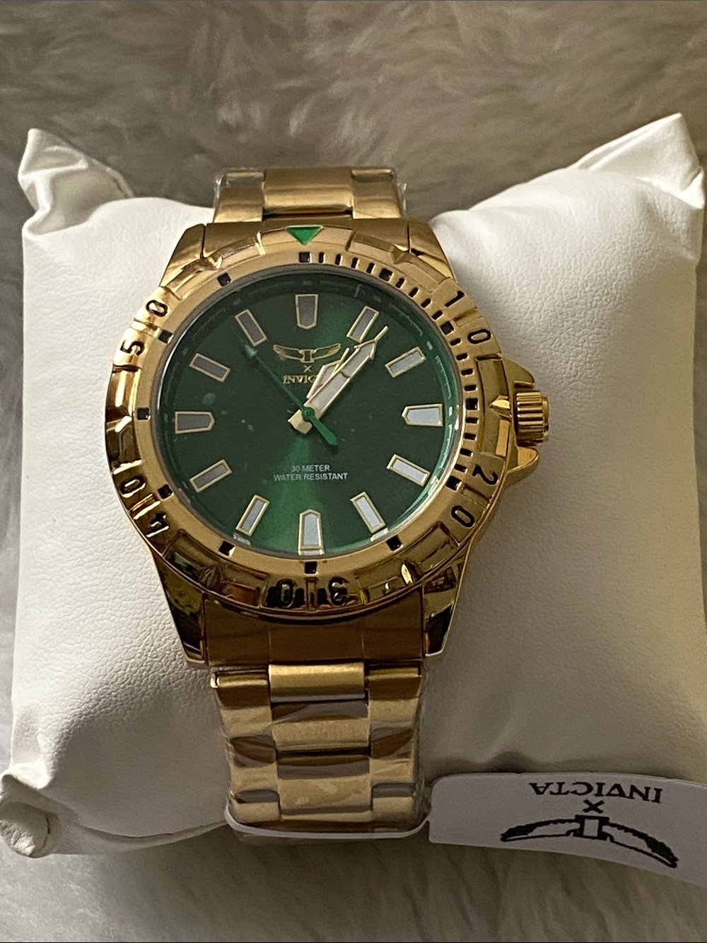 NEW Invicta Specialty Gold Watch with Green Dial. Men’s Watch, 42 mm